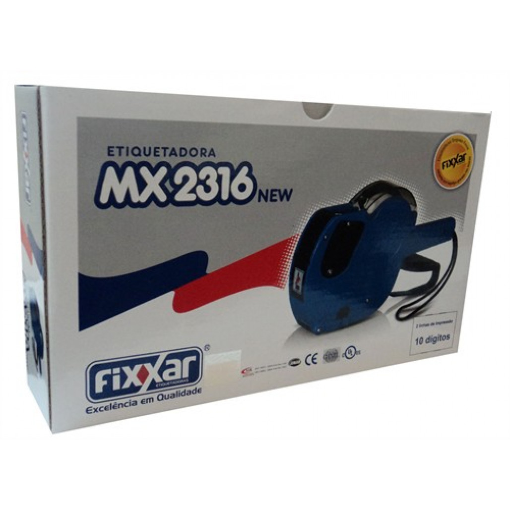 Imagem do produto ETIQUETADORA MX2316 NEW 2 LINHAS 10 DIG - FIXXAR