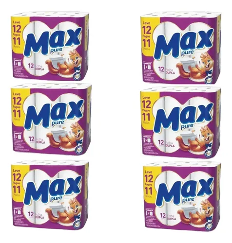 Imagem do produto PAPEL HIGIENICO LEVE 12 PG 11 30M MAX PURE 7