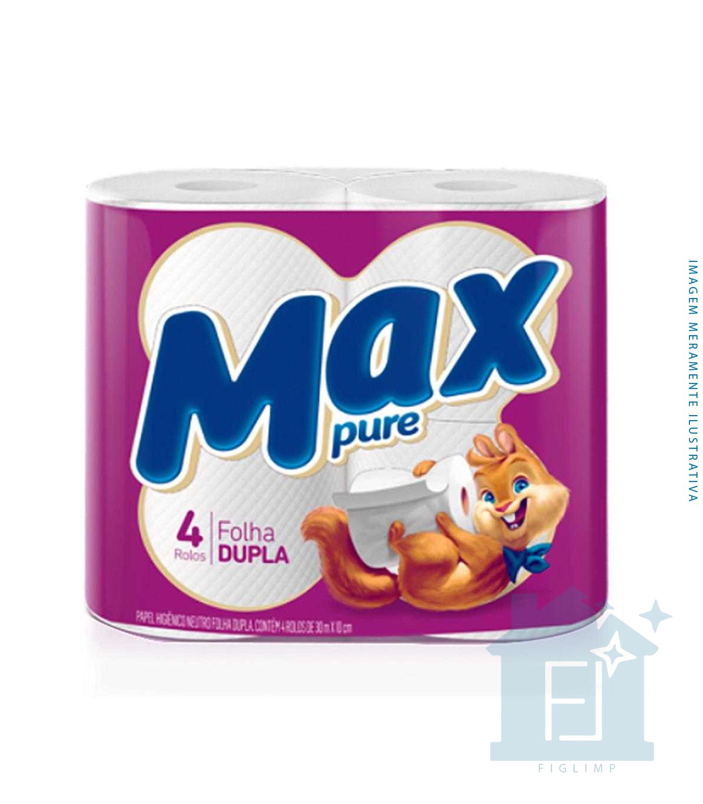 Imagem do produto PAPEL HIGIENICO NEUTRO FD 4RL 30M MAX PURE