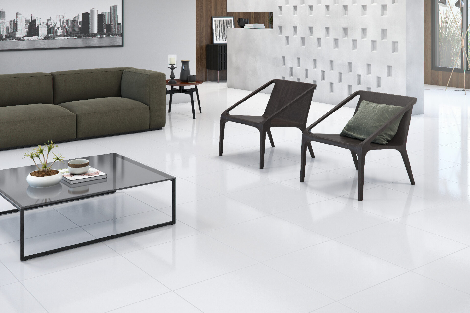 Imagem do produto REVEST ESM AURORA BRANCO 33X46 TP A CX 2,1M² CERBRAS