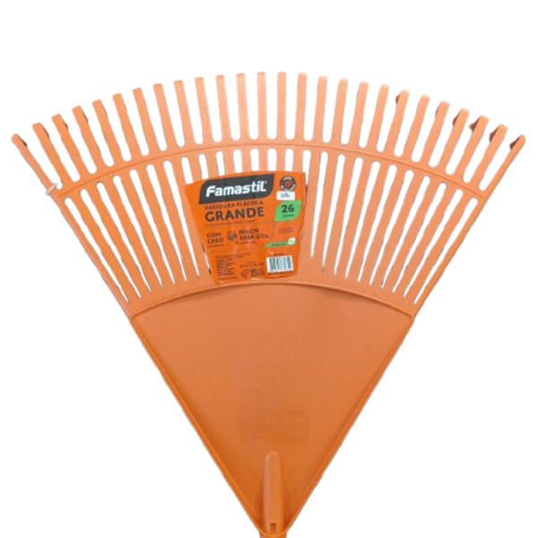 Imagem do produto VASSOURA GDE P/ FOLHAS E GRAMAS 26 DENTES FAMASTIL