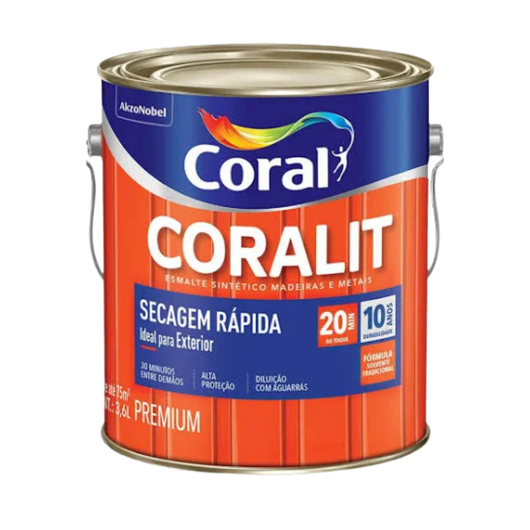 Imagem do produto CORALIT SEC RAPIDA 3,6L BRANCO ACETINADO
