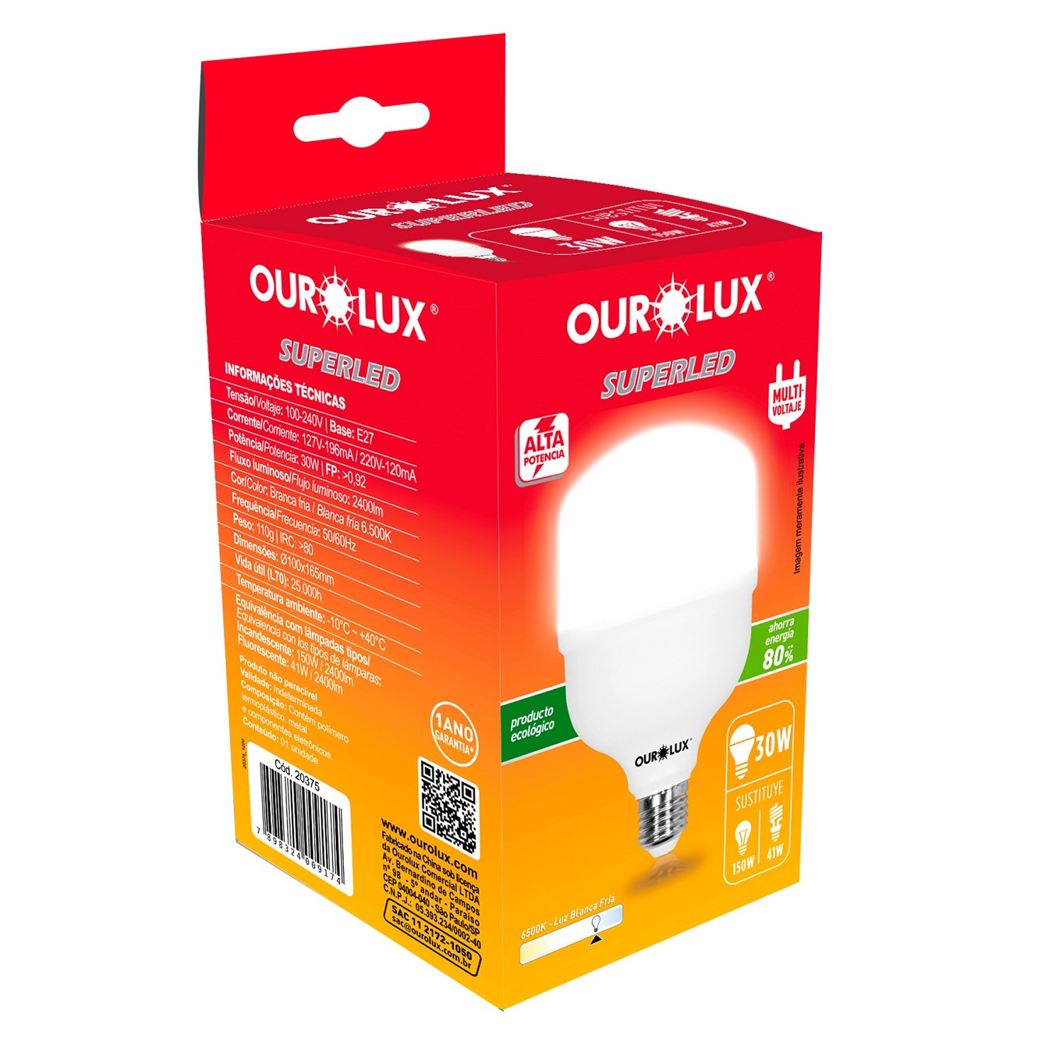 Imagem do produto DRIVE SUPERLED 12V 30W IP65 OUROLUX