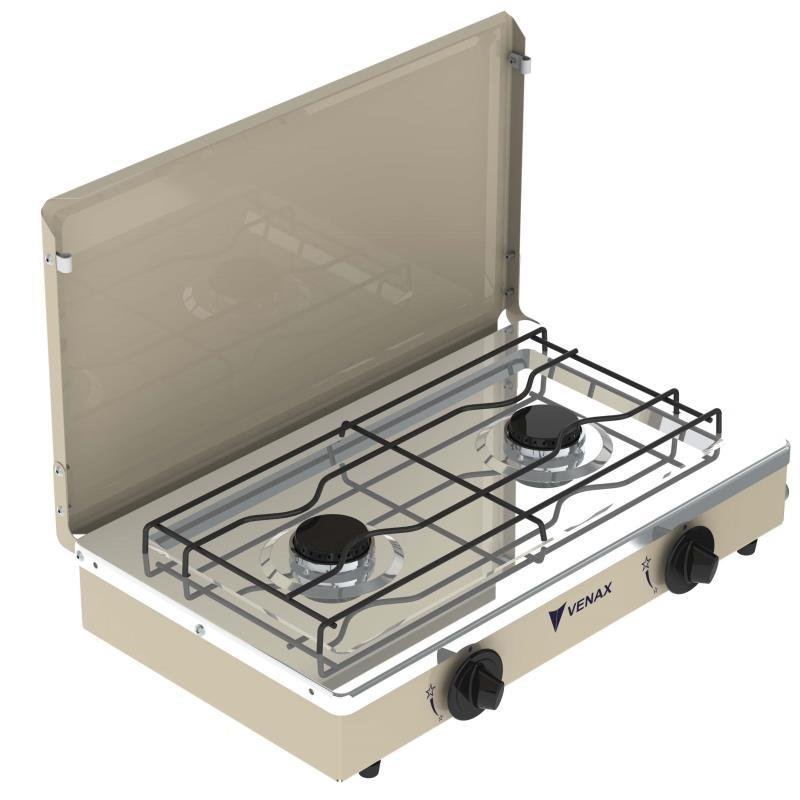 Imagem do produto FOGAO 2 BOCAS SUZAN CLARUS LUXO BEGE