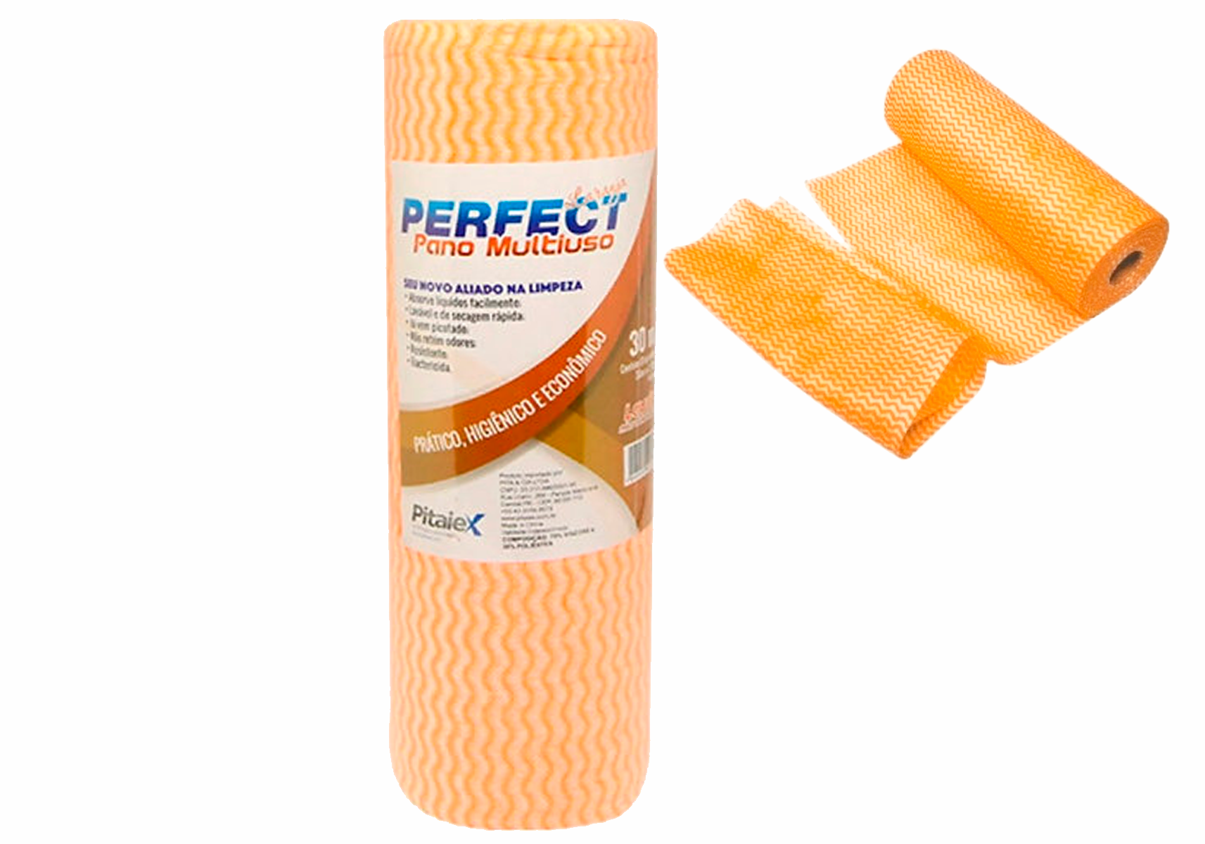Imagem do produto PANO PERFEX MULTIUSO LARANJA C/5UN VA BENE