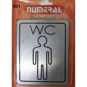 Imagem do produto PLACA WC MASCULINO VERMELHA 20 X 7CM