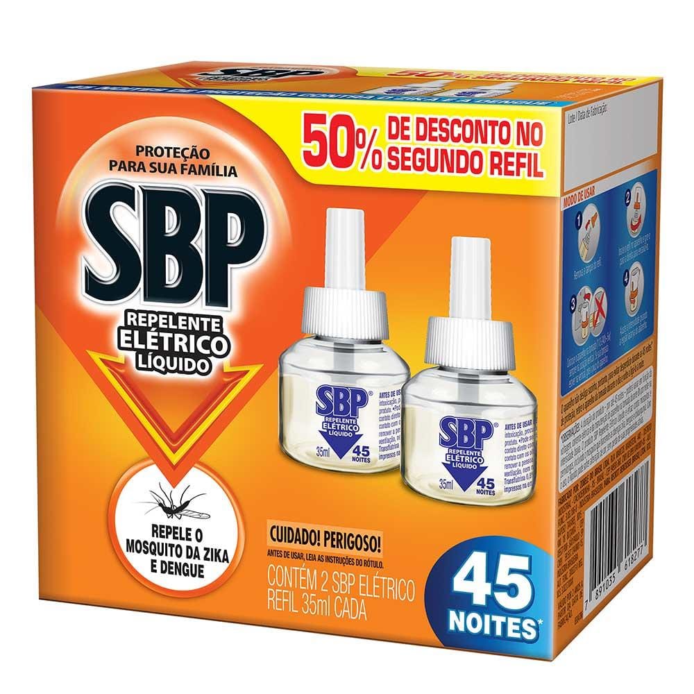 Imagem do produto INSETICIDA SBP 45 NOITES REFIL 35ML