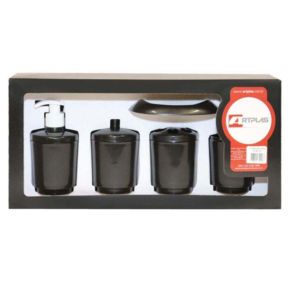 Imagem do produto KIT SOBREPOR 4 PC PRETO FABINJECT