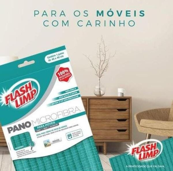 Imagem do produto PANO MICROFIBRA P/ MOVEIS FLP6728 FLASHLIMP
