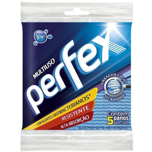 Imagem do produto PANO MULTIUSO AZUL C/ 5UND PERFEX