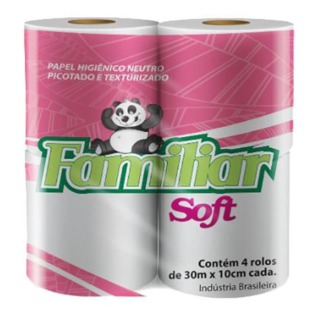 Imagem do produto PAPEL HIGIENICO C/4RL 30M FAMILIAR SOFT