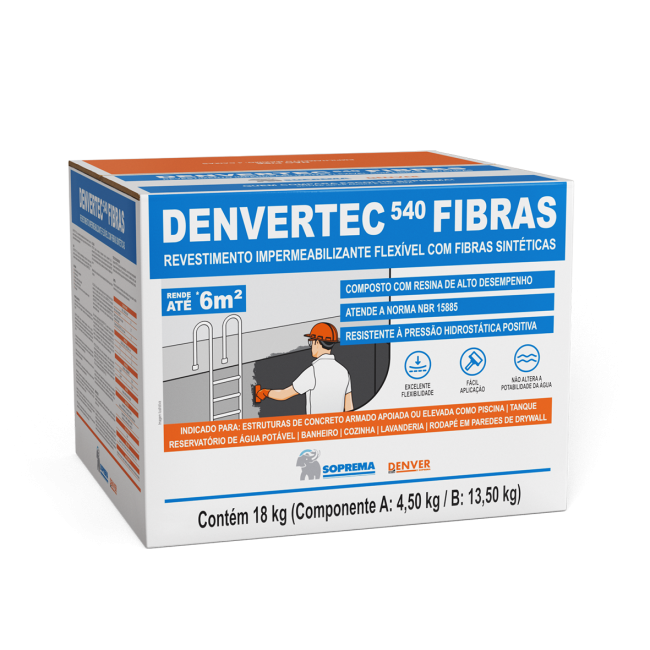 Imagem do produto DENVERTEC 540 FIBRAS 18KG DENVER