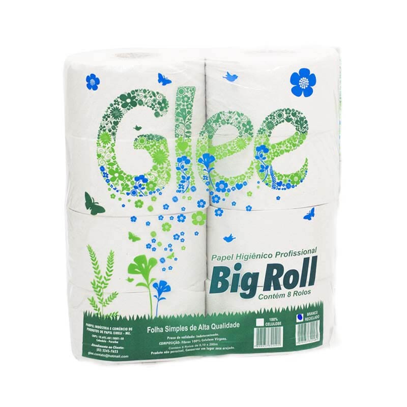 Imagem do produto PAPEL HIGIENICO 200M C/8 GLEE