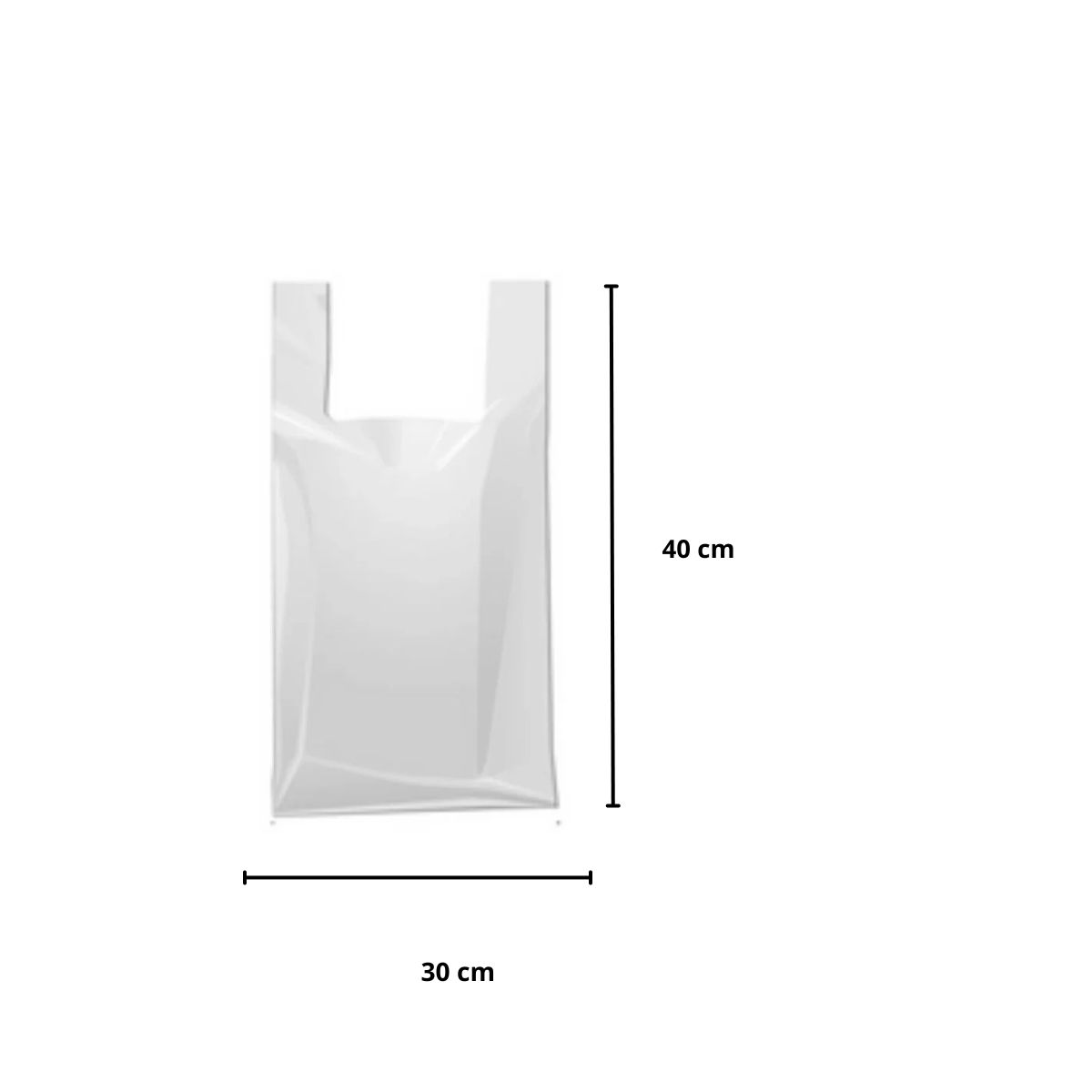 Imagem do produto SACOLA BRANCA 30X45 P KG