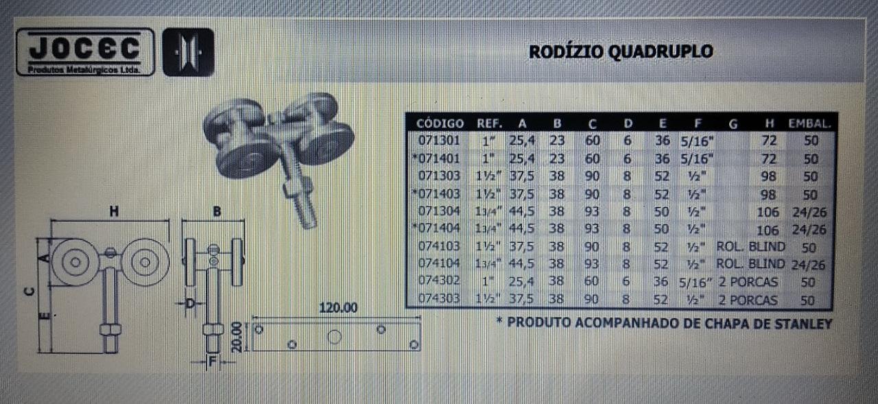 Imagem do produto STANLEY QUADUPLO 1.1/2"