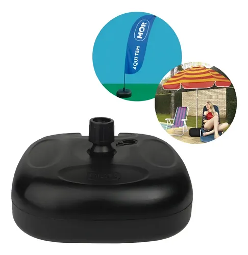 Imagem do produto BASE PLASTICA GUARDA SOL/OMBRELONE 22KG PRETA MOR