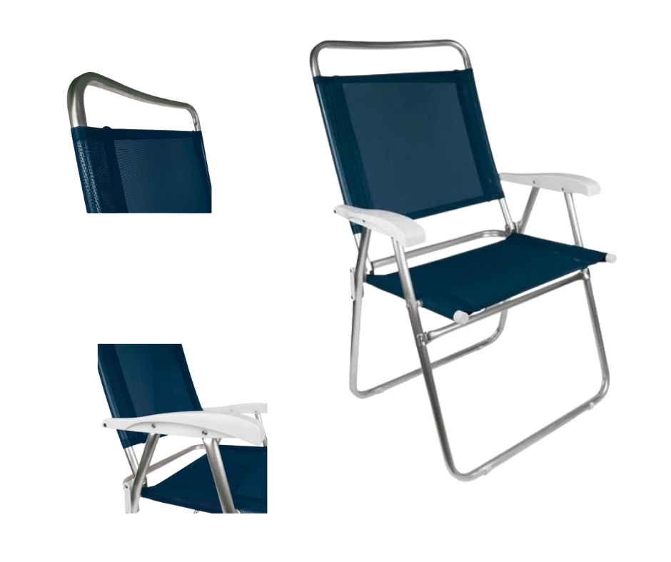 Imagem do produto CADEIRA PRAIA MASTER ALUM AZL MOR