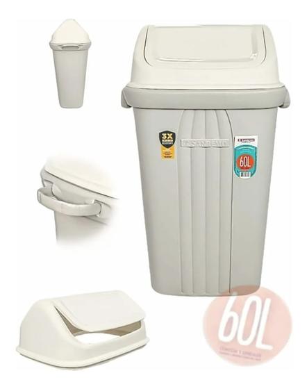 Imagem do produto LIXEIRA BASCULANTE PLASTICO 60L SANREMO