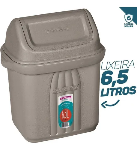 Imagem do produto LIXEIRA PIA PLASTICO 2,4L SANREMO