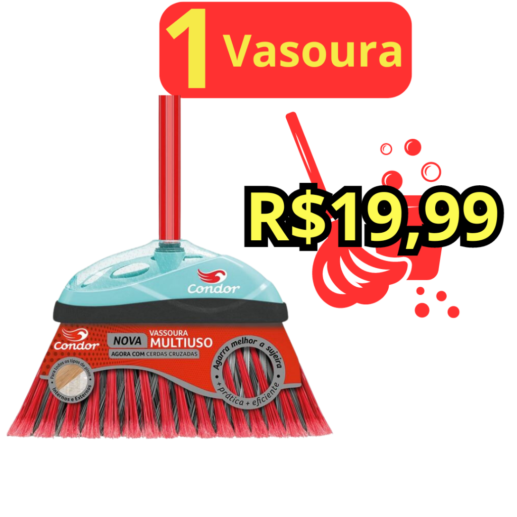 Imagem do produto VASSOURA PLUMADA ESMERALDA VASSOURAS BRASIL