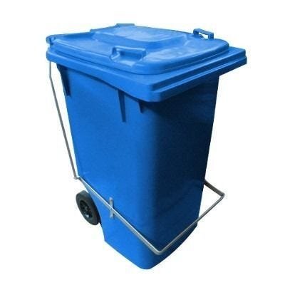 Imagem do produto CONTAINER C/ RODA 200MM P/ LIXO 240L AZUL BRALIMPIA