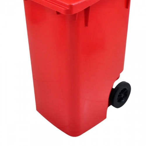 Imagem do produto CONTAINER C/ RODA 200MM P/ LIXO 240L VERMELHO BRALIMP