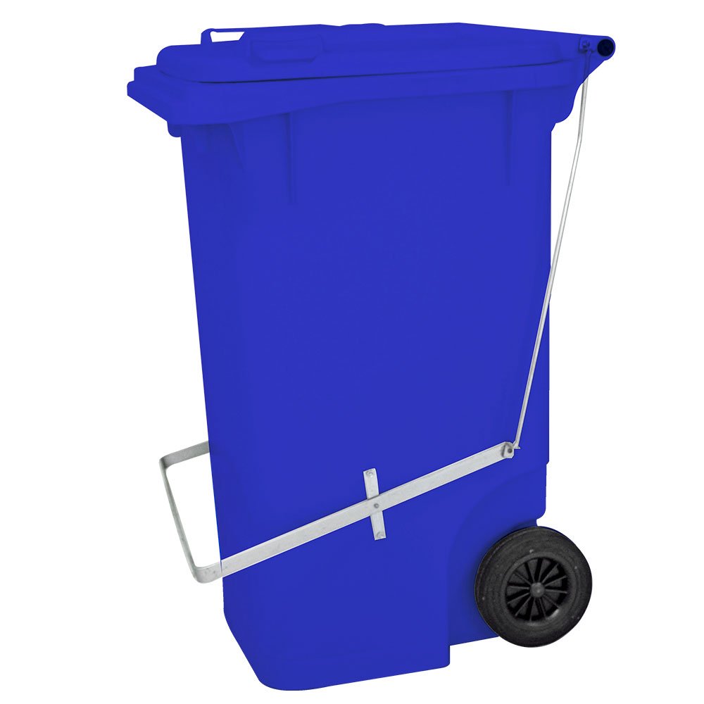 Imagem do produto CONTAINER C/ RODA 300MM P/ LIXO 240L AZUL BRALIMPIA