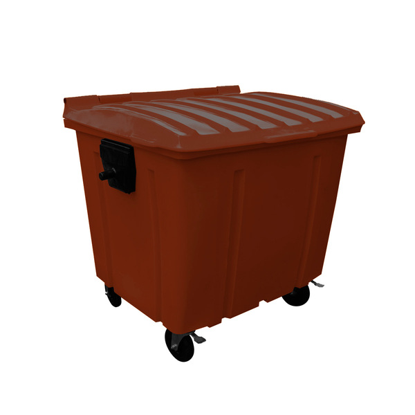 Imagem do produto CONTAINER C/ RODA 300MM P/ LIXO 240L MARROM BRALIMPIA