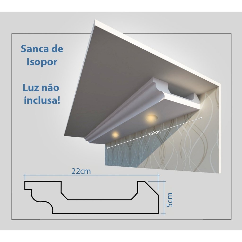 Imagem do produto RODA TETO SANCA PVC 6MT