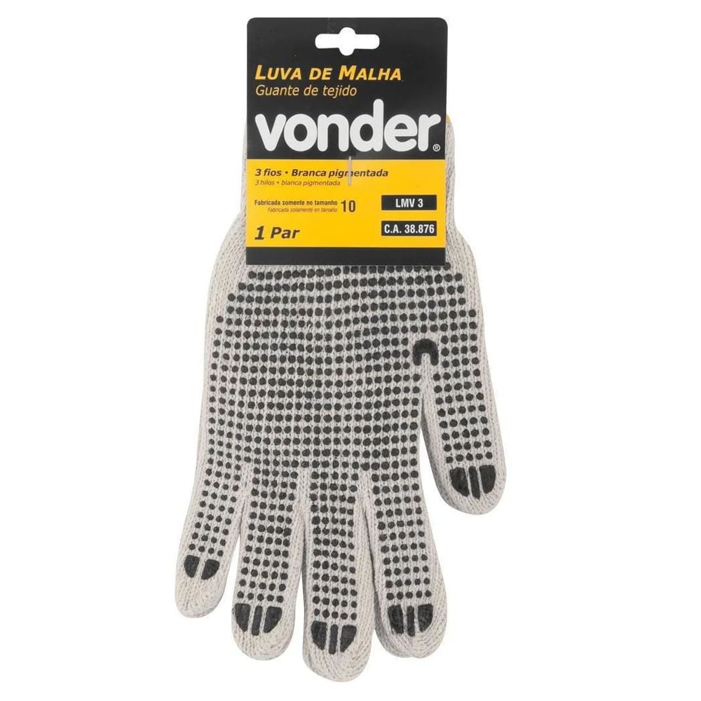 Imagem do produto LUVA MALHA 3 FIOS PIGMENTADA BR VOLK