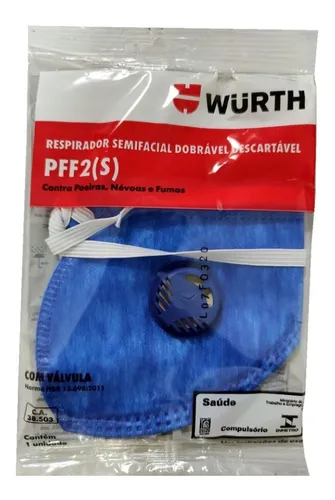 Imagem do produto RESPIRADOR DOBRAVEL PFF2-CO V S WURTH
