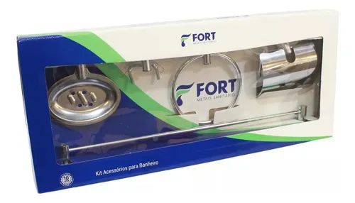 Imagem do produto KIT PARA BANHEIRO JUNIOR 5 PECAS FORT METAIS