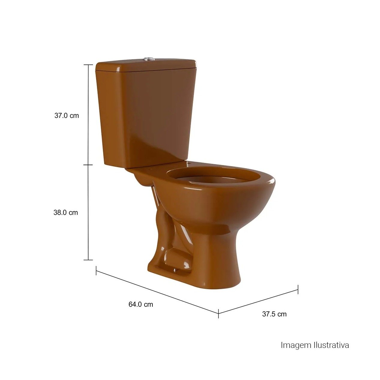 Imagem do produto BACIA CONV.DECA CARAMELO IZY