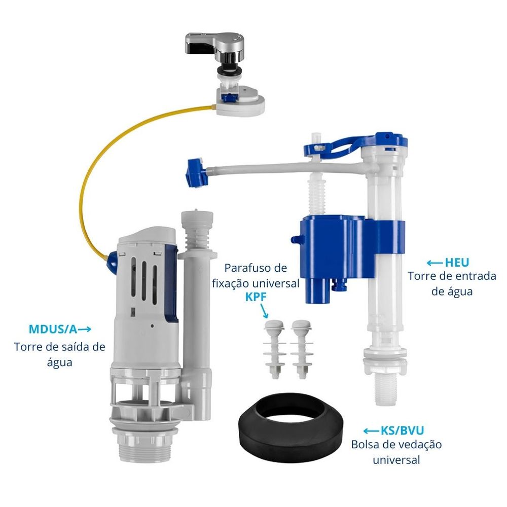 Imagem do produto MECANISMO DUPLO P/ CX ACOPLADA 3/6LT MD2629 ASTRA