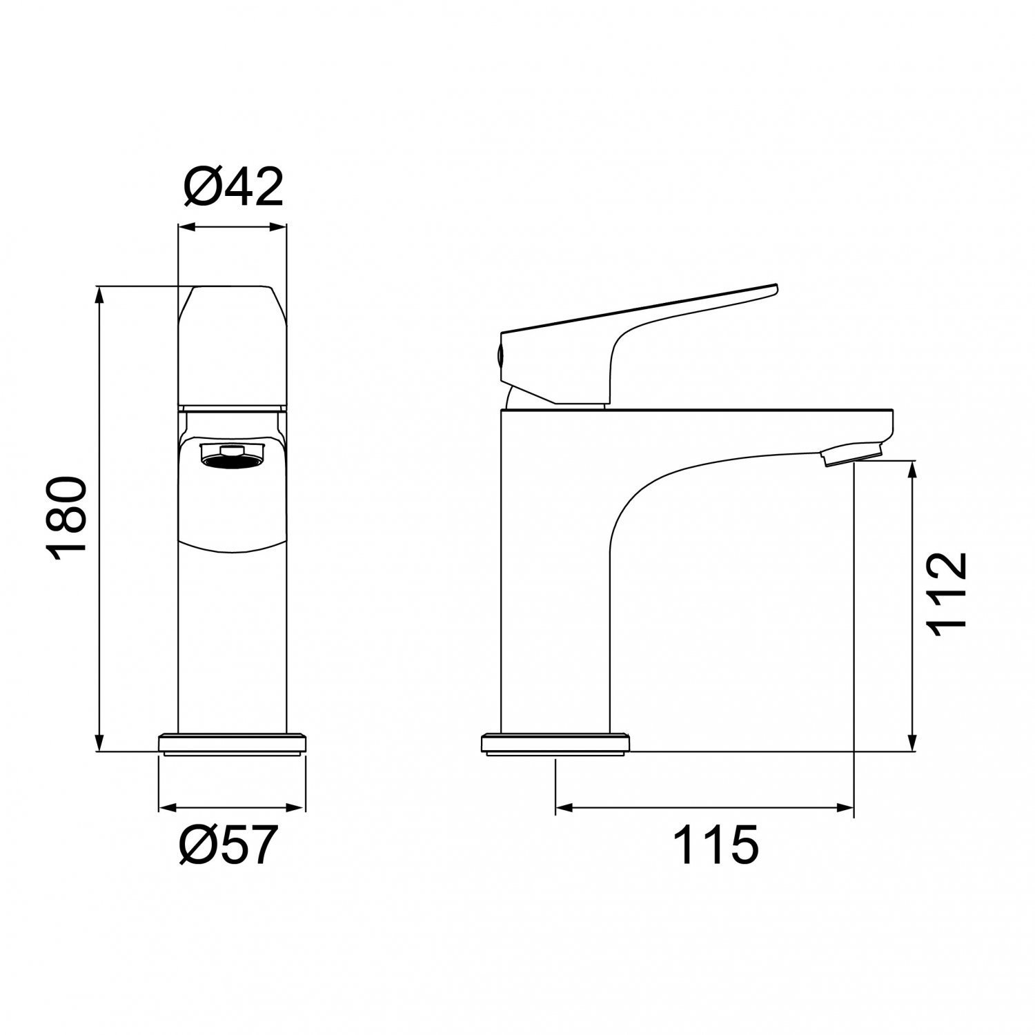 Imagem do produto MISTURADOR MONOCOM LAVAT B BAIXA LOREN REF2875 C75 LORENZETT
