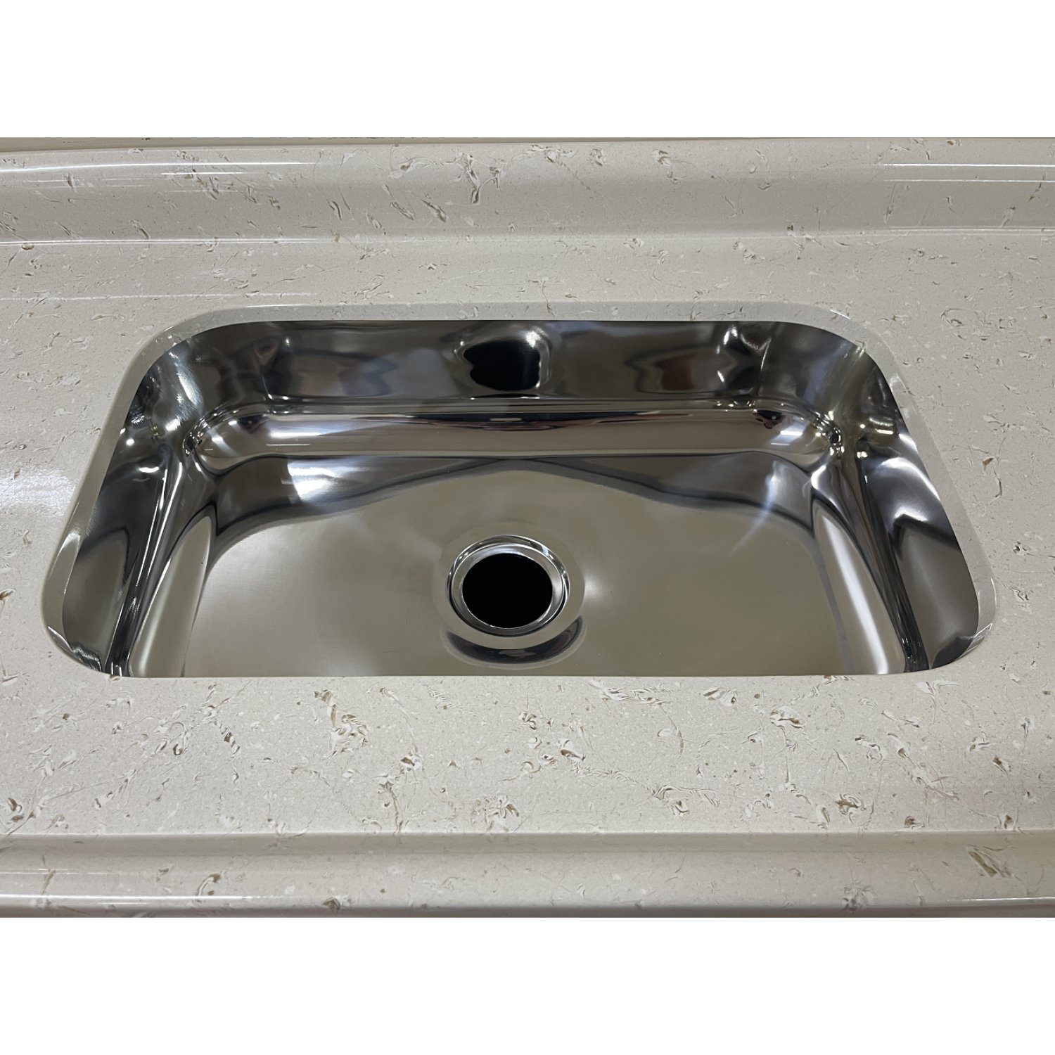 Imagem do produto PIA MARMORE SINT CUBA INOX 160X055 PT MARMOBEL