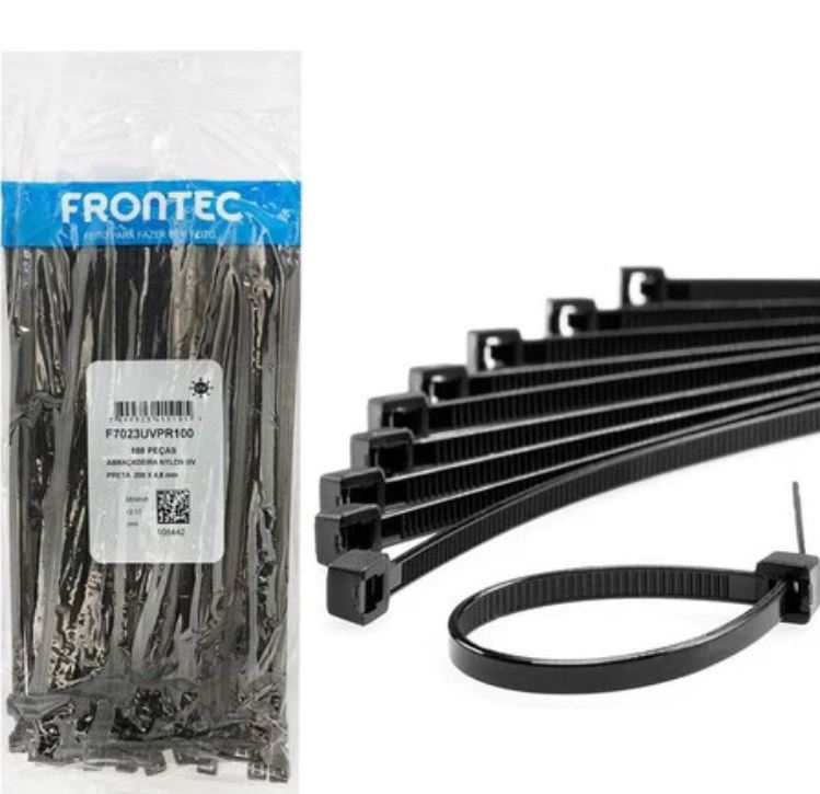 Imagem do produto ABRACADEIRA DE NYLON PRETA 200X4,8 MM UND