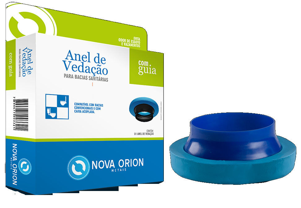 Imagem do produto ANEL DE VEDACAO C/GUIA E KIT FIXADOR ACO ZINCADO BUCHA N.10