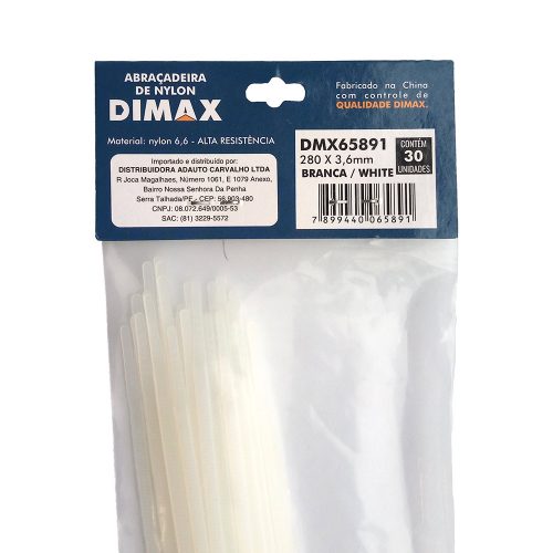 Imagem do produto ABRACADEIRA NYLON BRANCA 280X3.6 MM