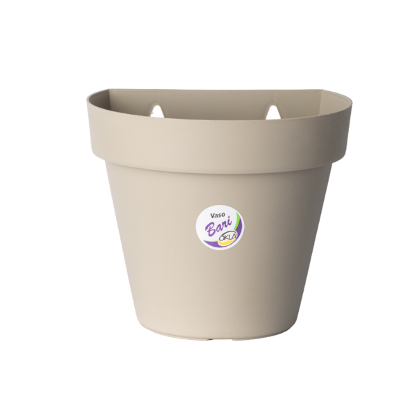 Imagem do produto VASO P/ JARDIM PLASTICO 17CM CINZA PR6042-1 PRIMAFER
