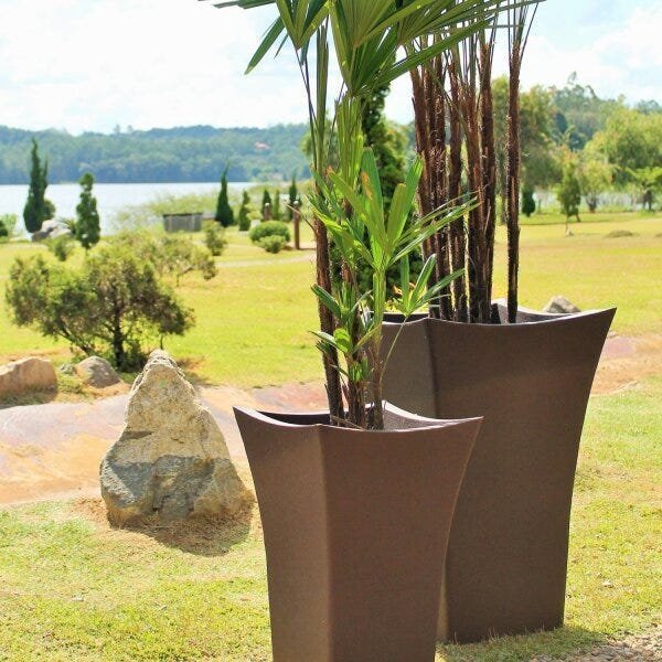 Imagem do produto VASO WAVE QUADRADO JVWQK30 CAFE JAPI