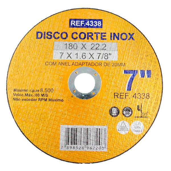 Imagem do produto DISCO DE CORTE FERRO 7X1.6 METEORO