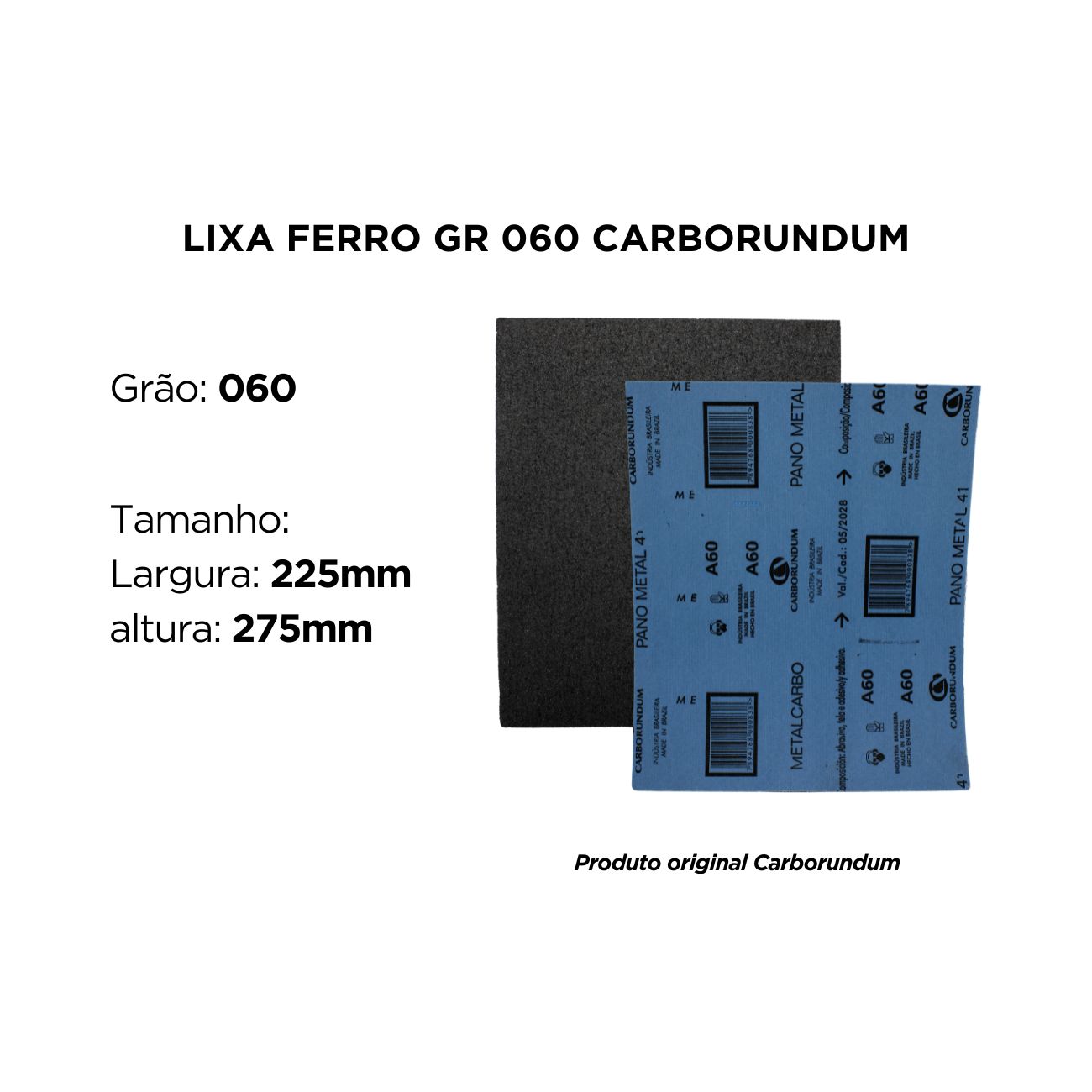 Imagem do produto LIXA FERRO GR-060 ALCAR