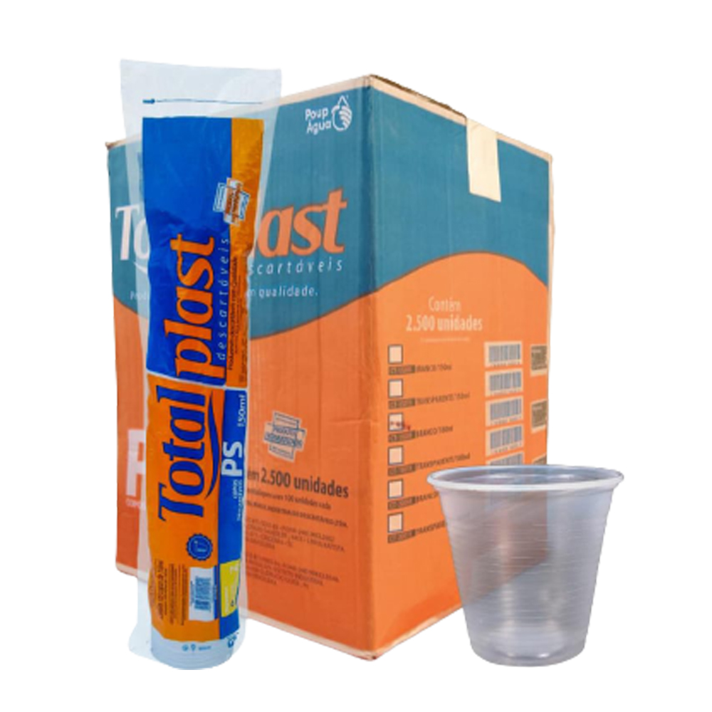 Imagem do produto COPO DESCARTAVEL BRANCO 50ML C/100 TOTAL PLAST