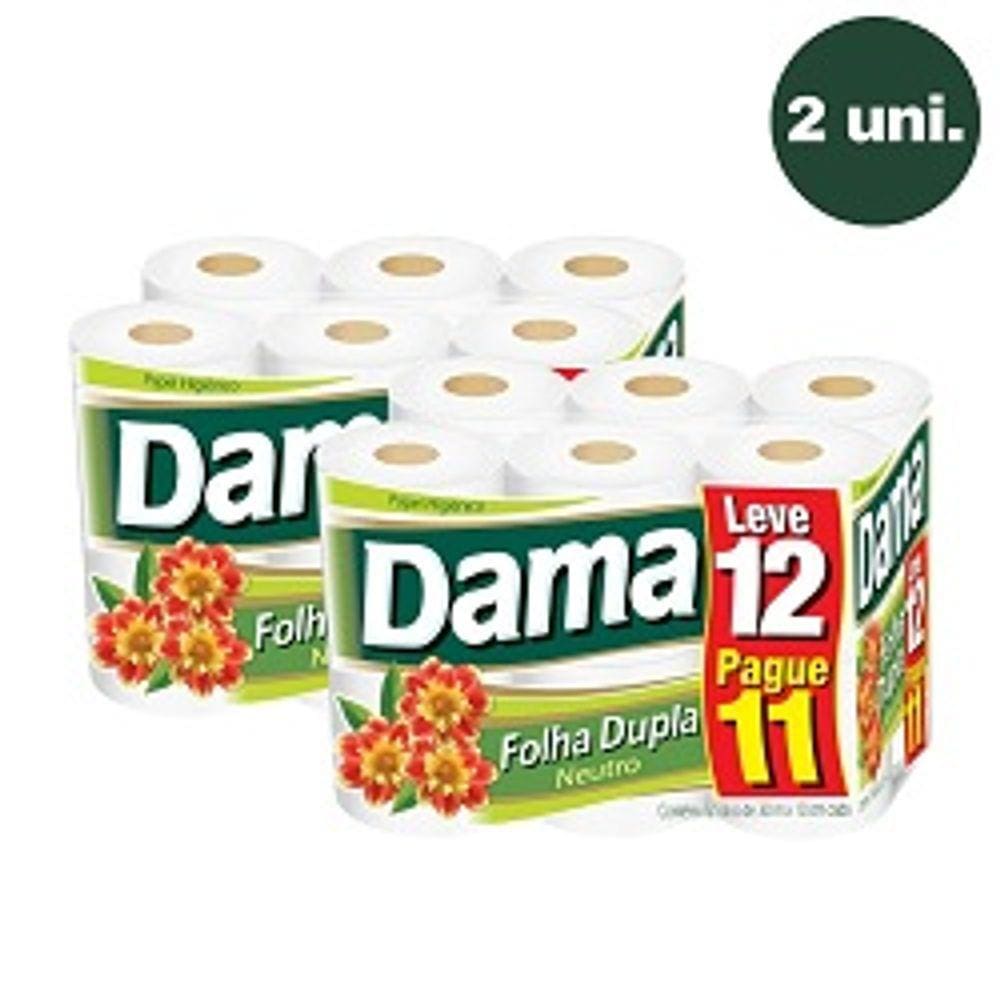 Imagem do produto PAPEL HIGIENICO FS 08 RLS 30M DAMA