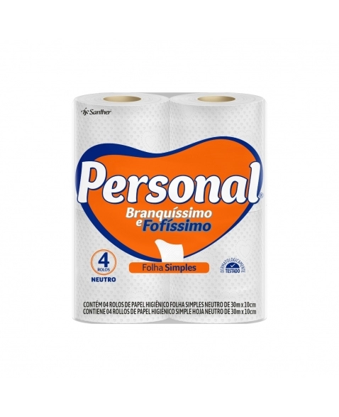 Imagem do produto PAPEL HIGIENICO NEUTRO FOLHA S 4RL 30M PERSONAL