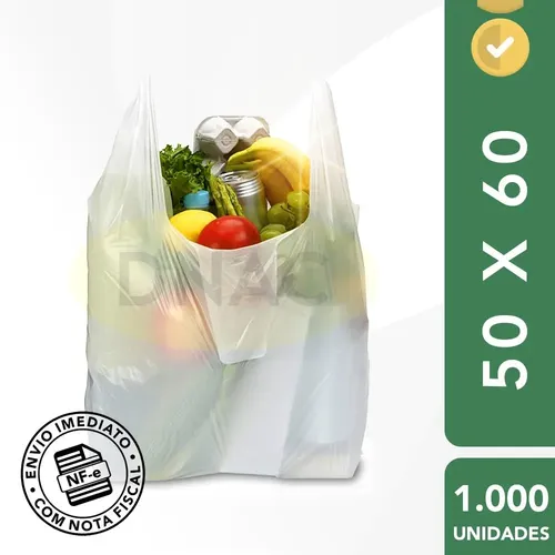 Imagem do produto SACOLA MIX EKOPLASTIC BRANCA 50X60 G