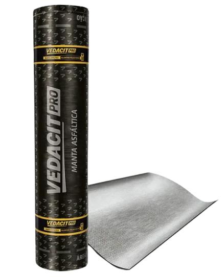 Imagem do produto MANTA ASFALTICA POLIESTER C/ ALUMINIO 4MM TP3 VEDACIT