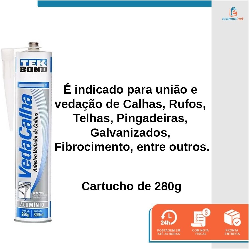 Imagem do produto VEDA CALHA ALUMINIO 280G SOUDAL