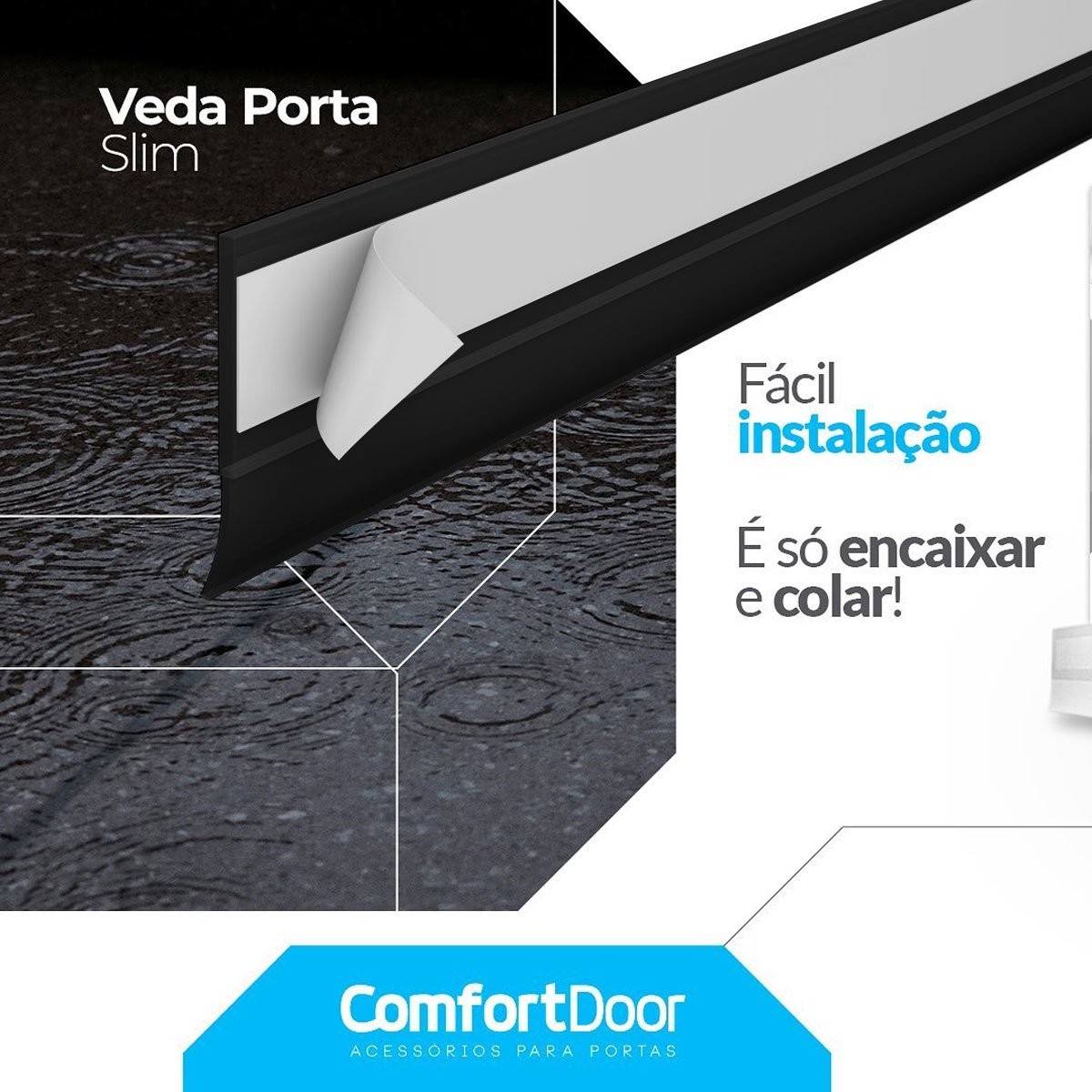 Imagem do produto VEDA PORTA 70CM PRETO TCD
